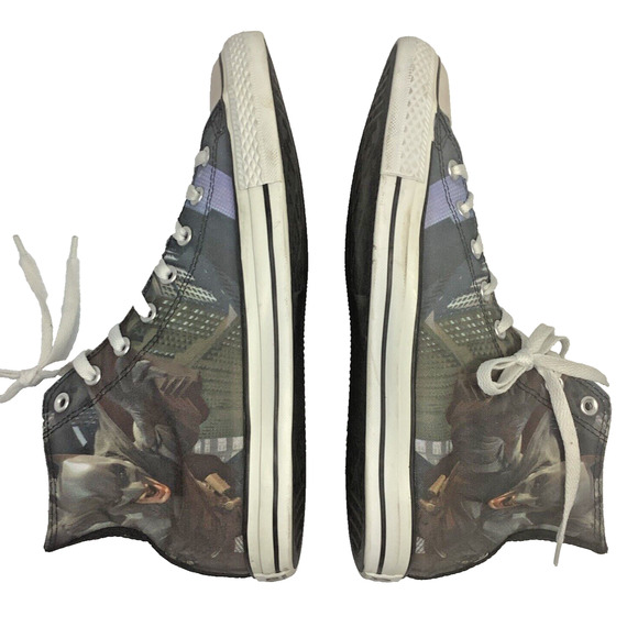 Converse Batman THE DARK KNIGHT RISES, Mens 11, Womens 13 - Chuck Taylor - NICE - Picture 5 of 12